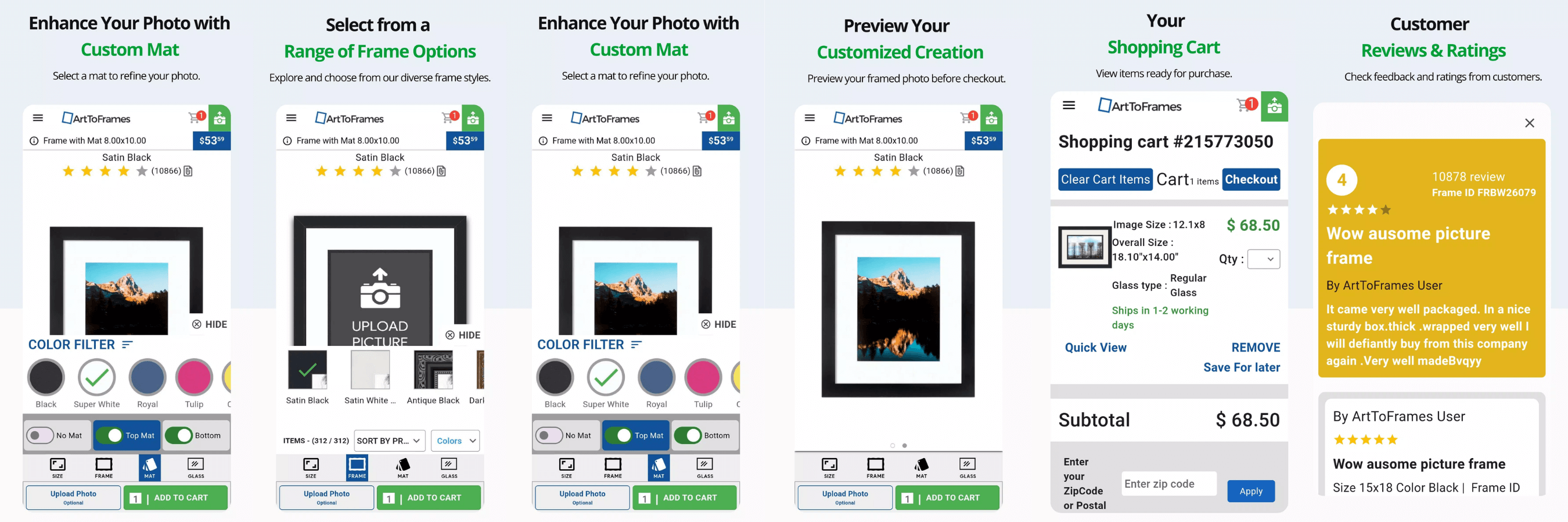 ArtToFrames Shopify ecommerce case study for custom merchandising and conversion optimization