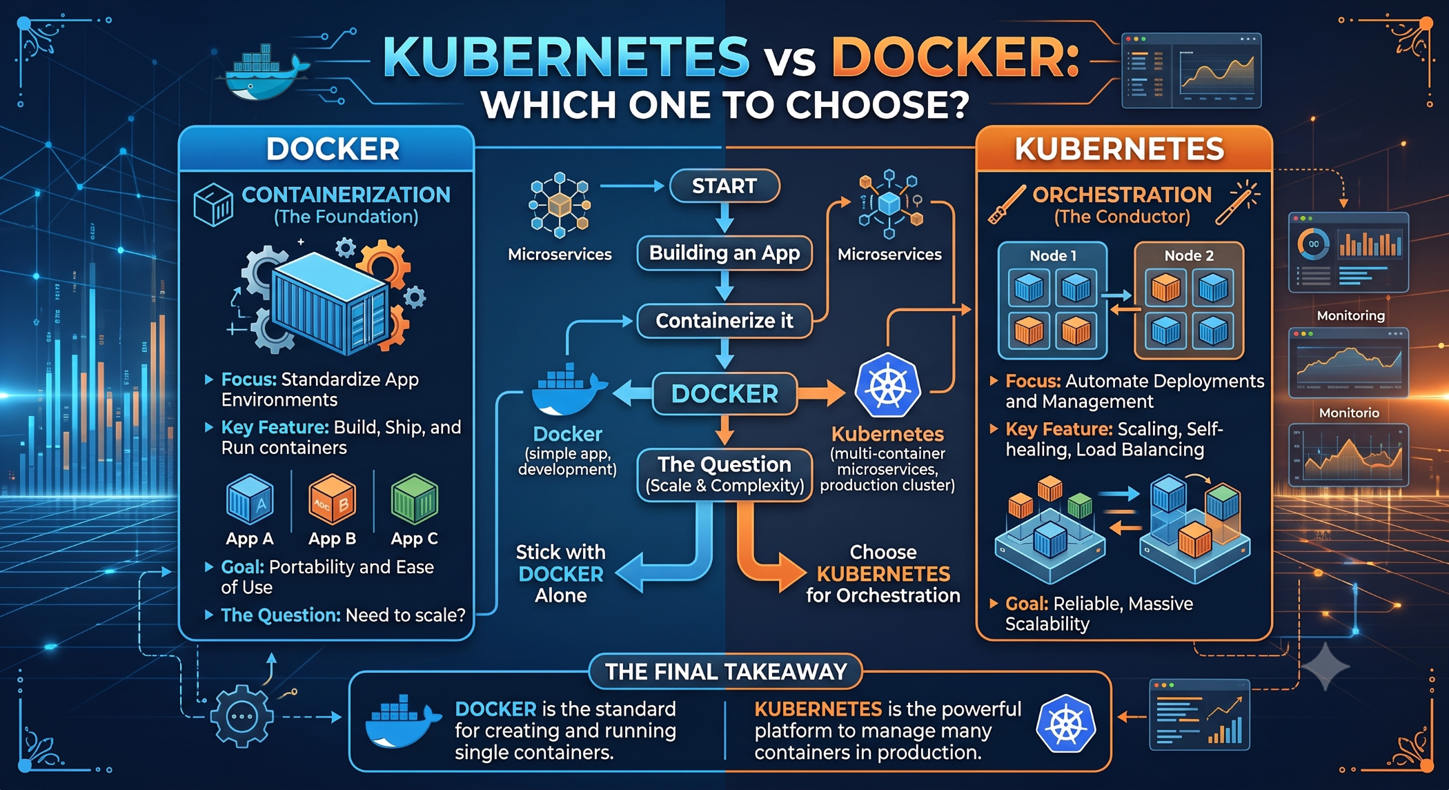 Kubernetes vs Docker: Which One to Choose?