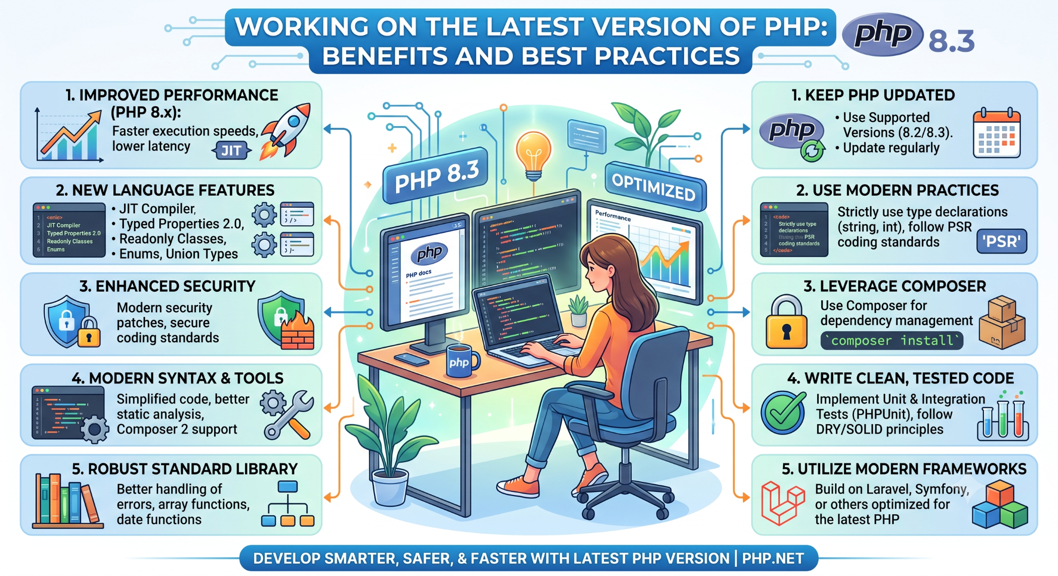 Working on the Latest Version of PHP Benefits and Best Practices