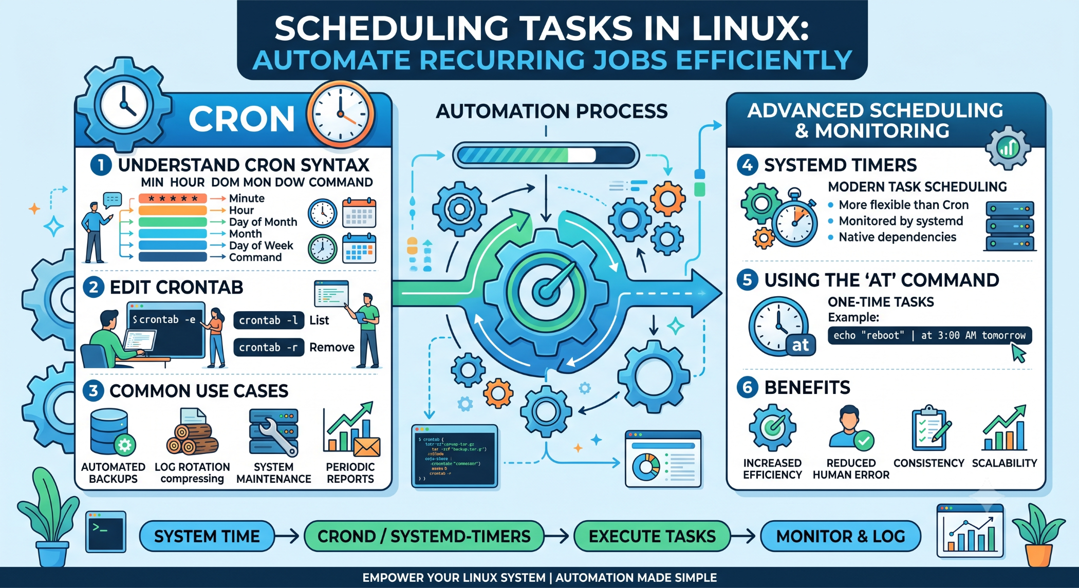 Scheduling Tasks in Linux Automate Recurring Jobs Efficiently