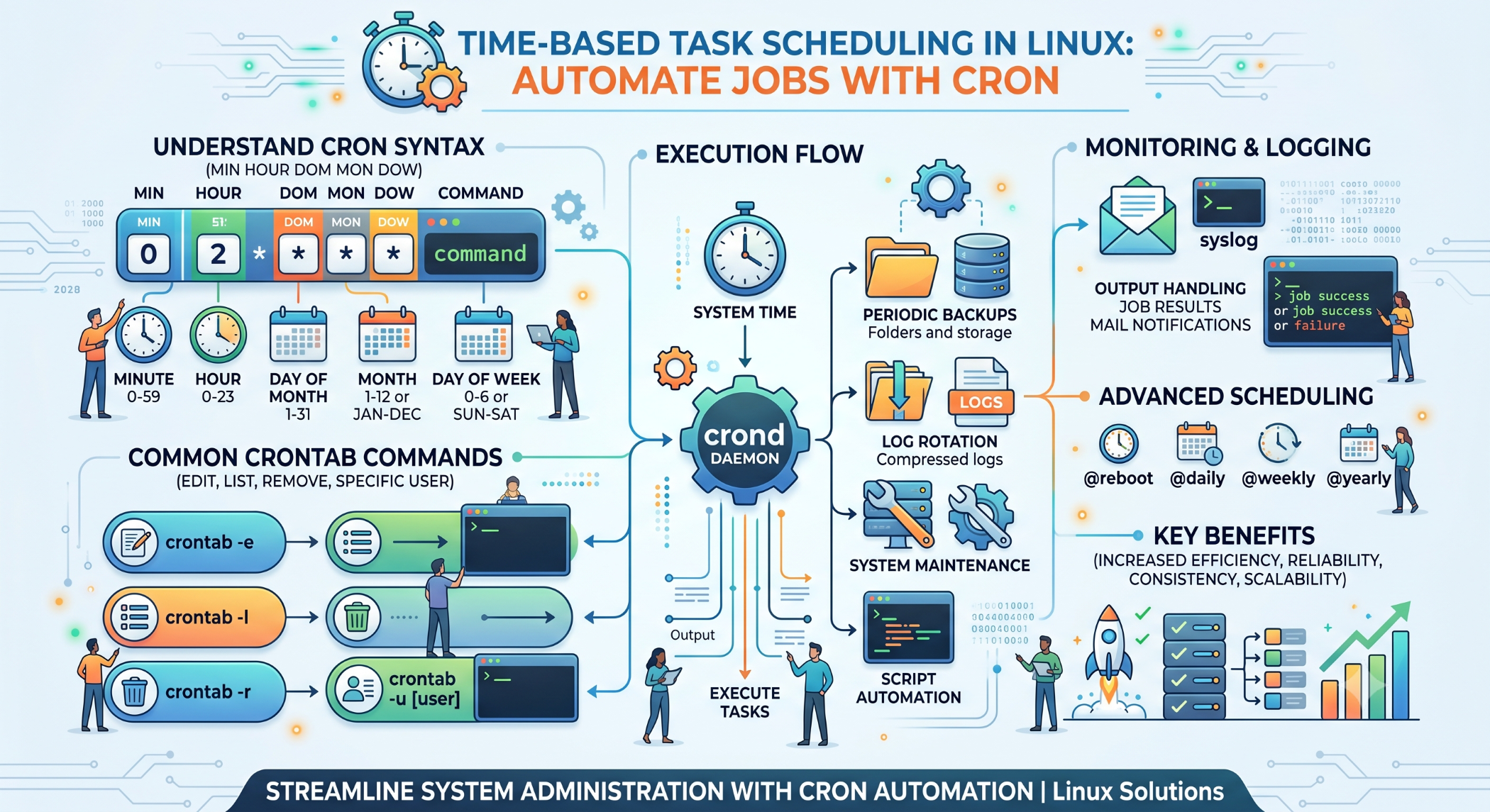 Time-Based Task Scheduling in Linux Automate Jobs with Cron