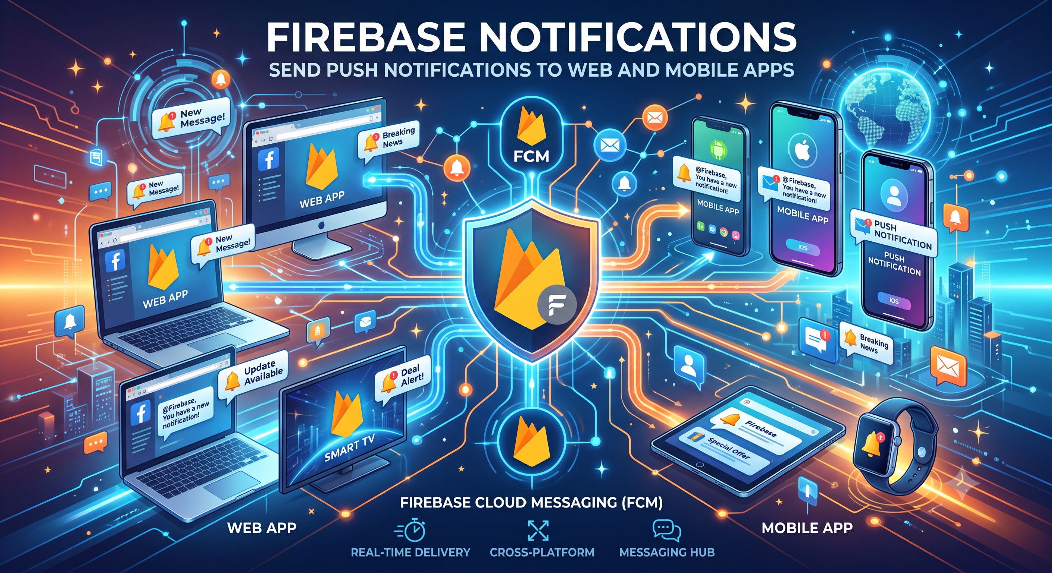 Firebase Notifications Send Push Notifications to Web and Mobile Apps