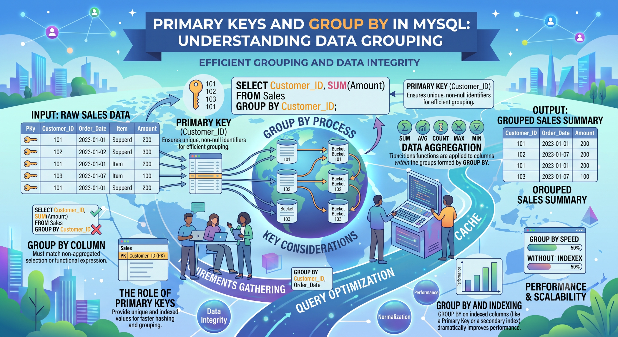 Primary Keys and GROUP BY in MySQL Understanding Data Grouping