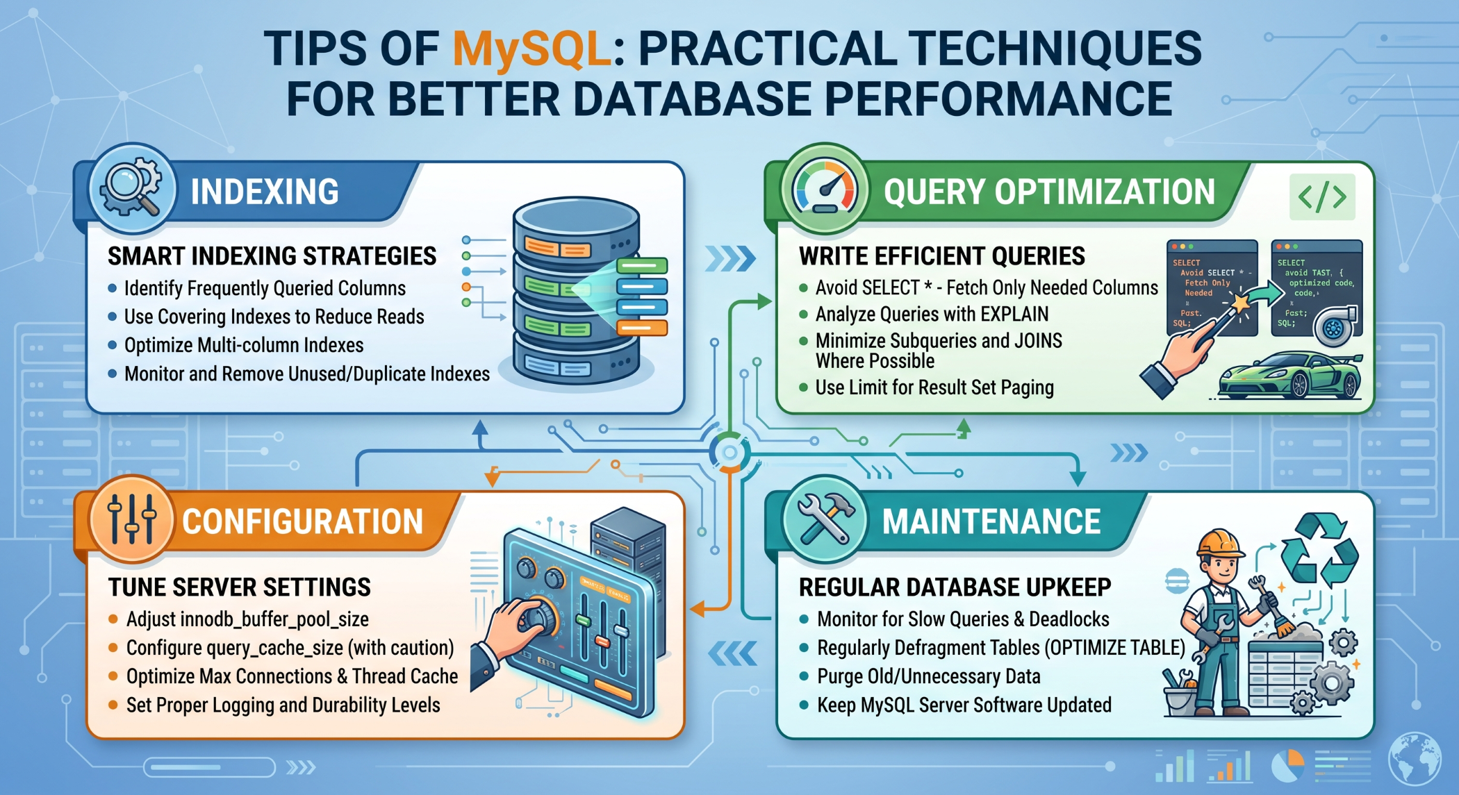 Tips of MySQL Practical Techniques for Better Database Performance