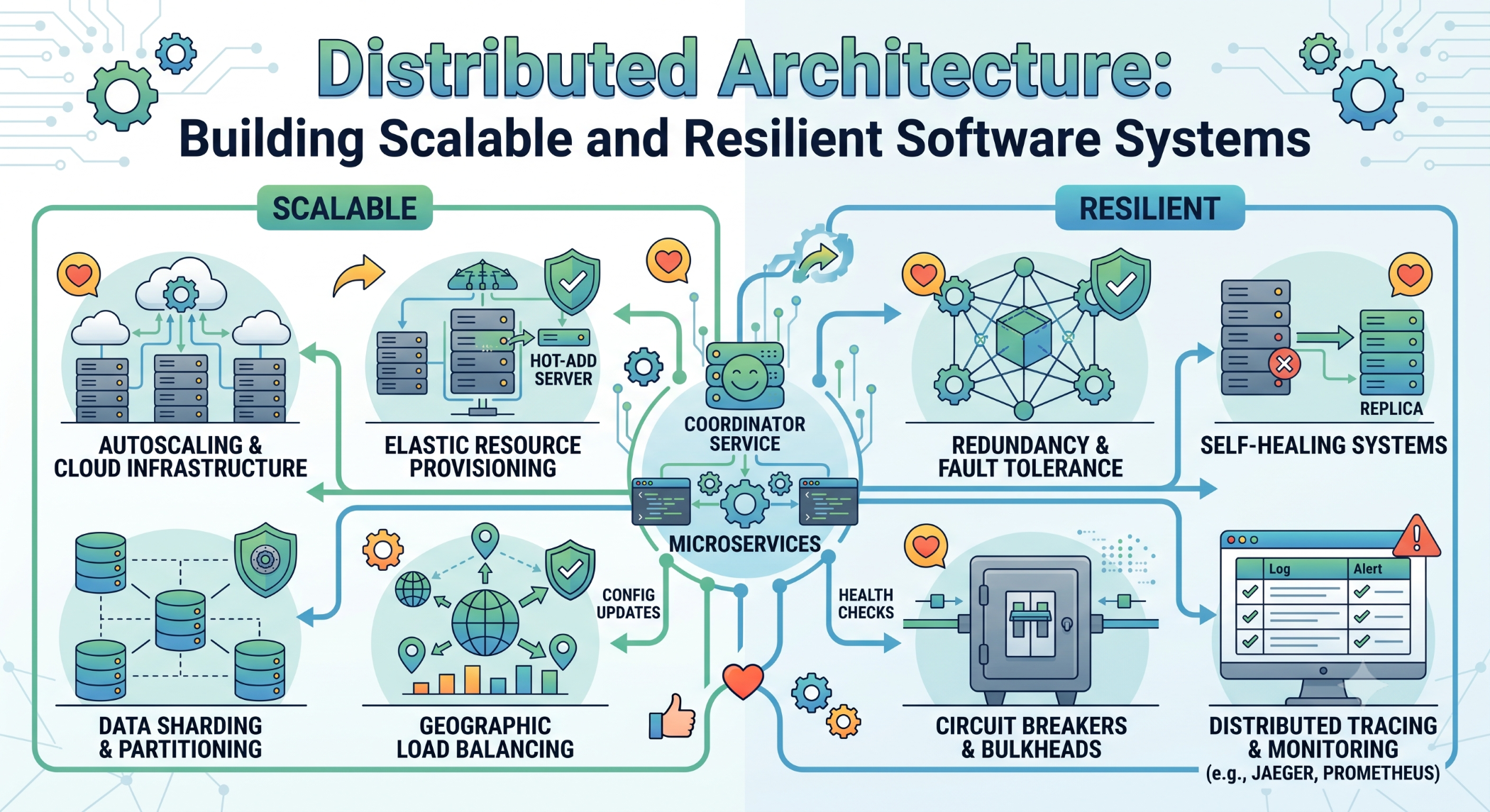 Distributed Architecture Building Scalable and Resilient Software Systems