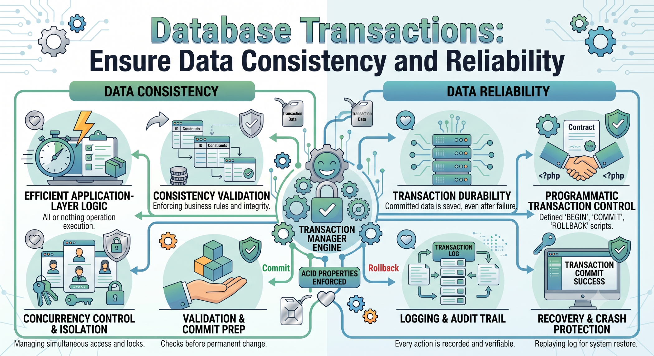Database Transactions Ensure Data Consistency and Reliability