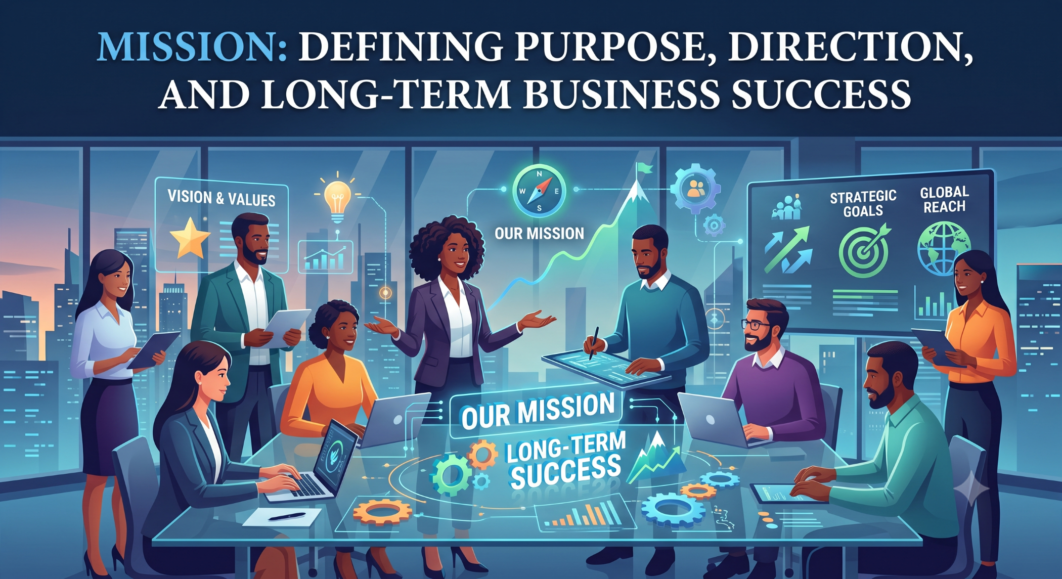 Mission Defining Purpose, Direction, and Long-Term Business Success