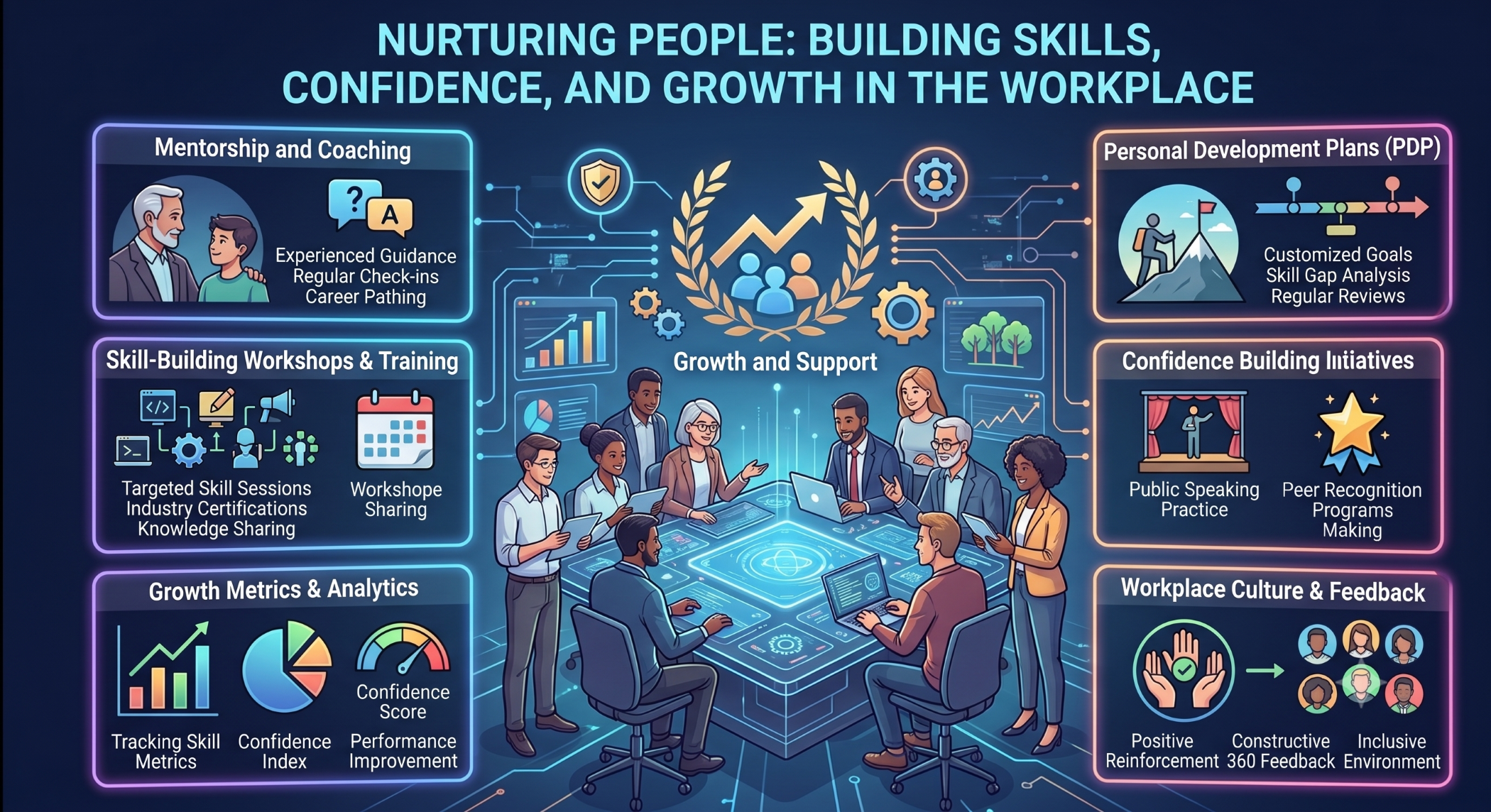 Nurturing People Building Skills, Confidence, and Growth in the Workplace