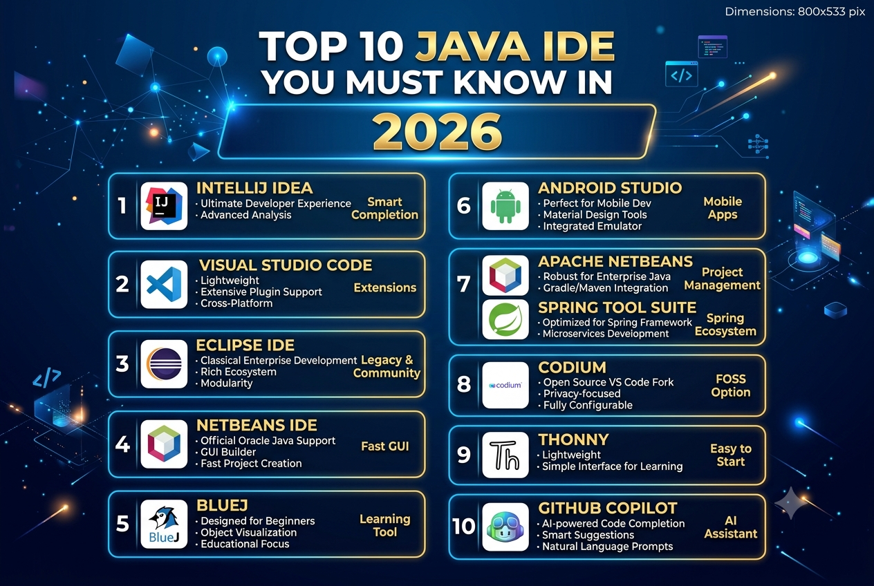 Top 10 Java IDE You Must Know In 2026
